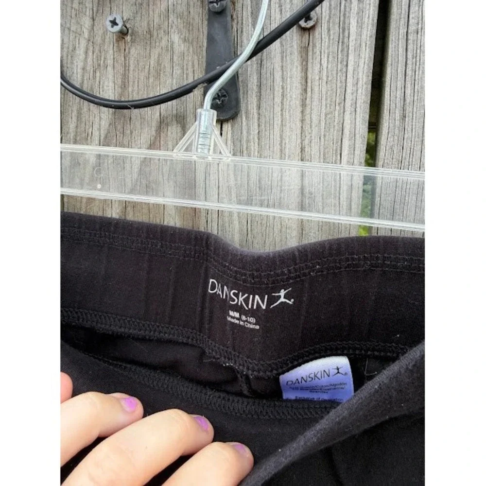 Athleisure Biker Danskin Now Bike Shorts M Black Cotton Blend Athletic Stretch